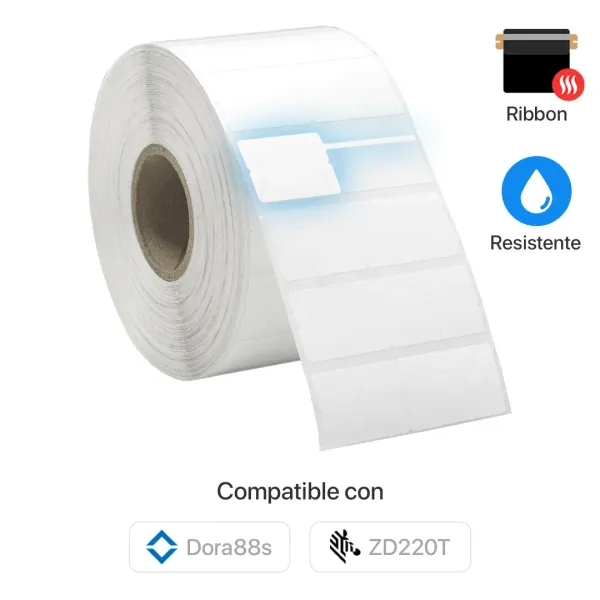 Rollo de etiquetas cola de ratón 22 mm × 63 mm