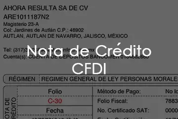 Nota de crédito